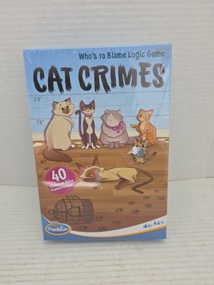 ThinkFun    Cat Crimes Logic Game     Who's to Blame Logic Game inv.sealed New 