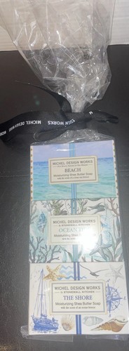Michel Design Works Beach Shea Butter Soap Gift Set Of 3 - Made In England - Picture 2 of 5