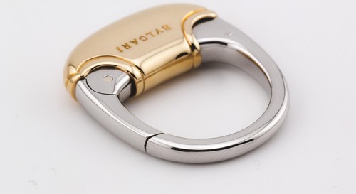 Bulgari 18k Gold Stahl Schlüsselanhänger Schlüsselhalter - Bild 7 von 9