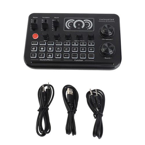 Live Sound Card Recording Desktop Singing Sound Card Mixer BT Wireless Plug - Afbeelding 11 van 12