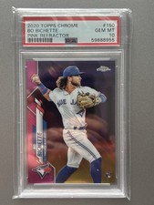 2020 Topps Chrome Bo Bichette Pink Refractor #150 (RC) PSA 10