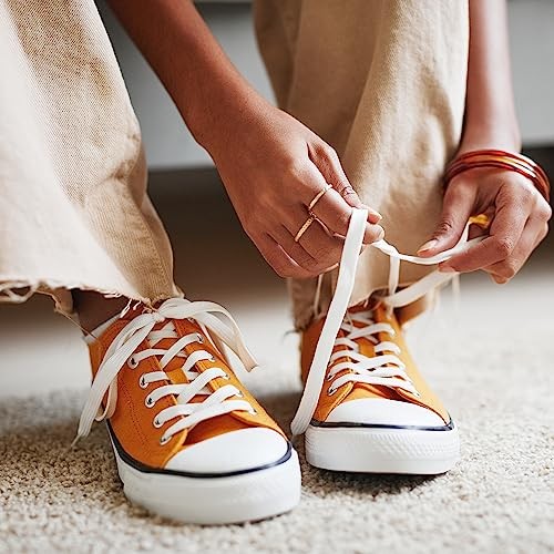 24 Pairs Flat Colored Shoelaces Shoestrings for Sneakers Skate 31 Inch White - Bild 5 von 6