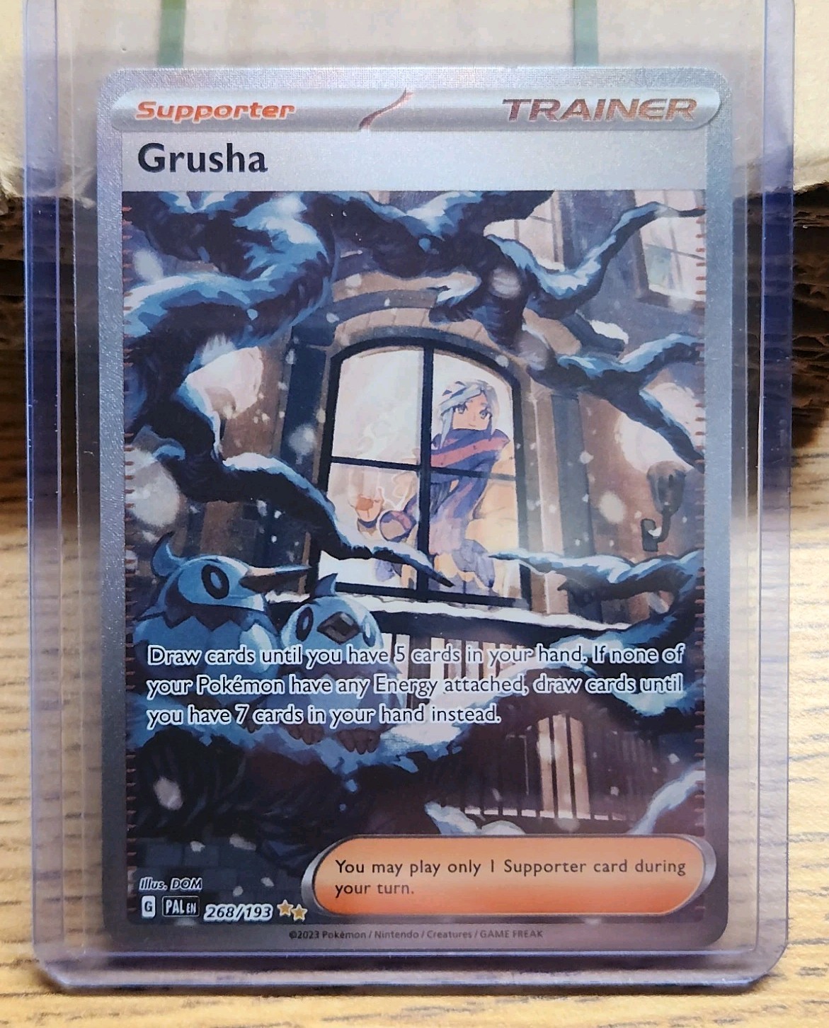 Pokemon Paldea Evolved - Grusha 268/193 SIR (Near Mint Condition)