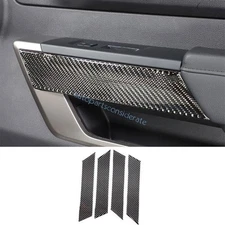 For Toyota Sequoia 23-24 Inner Door Armrest Handle Side Cover Real Carbon Fiber