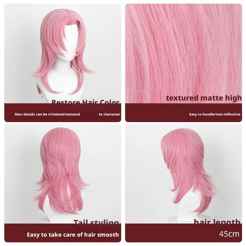 Jungen Cosplay Perücken Männer Frauen glatte Haare NEU H9C4 H2P3 - Bild 10 von 19