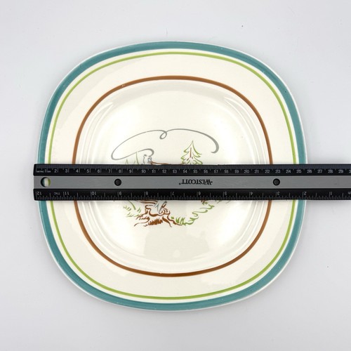 Plate 1950’s Taylor Smith Pioneer Cabin Conversation Design Walter Dorwin Teague - Picture 2 of 3