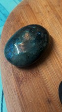 Large Labradorite Crystal Polished Palm Stone Natural Healing Stone