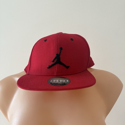 Official Air Jordan Jumpman Red Adult Wool Snapback Cap Hat Size 56cm Head - Picture 24 of 24