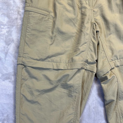 LL Bean Convertible Traveler Pants Women's Size 12 Pet Tan Nylon Hiking Outdoors - Picture 8 of 16