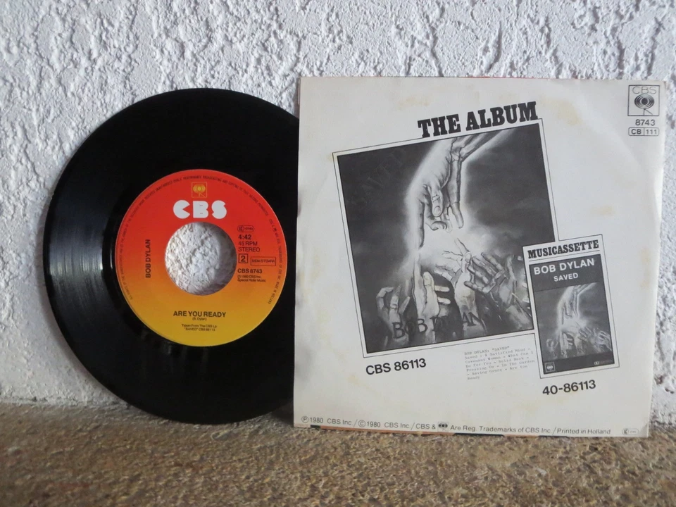 BOB DYLAN Vinyle 45 Tours Saved - Photo 3/4