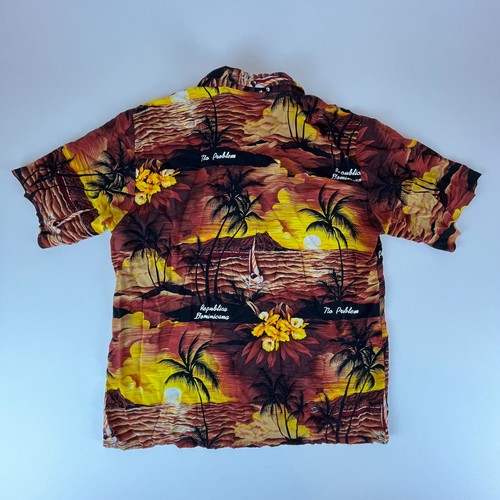 Arena Hawaiian Shirt Mens L Dominican Republic Jimmy Buffet - Picture 2 of 10