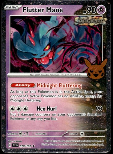 2024 Pokemon Gaming Trick or Trade Flutter Mane Holo #078/162 - Picture 1 of 10