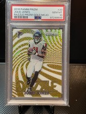2016 Panini  Prizm Dazzle Julio Jones Gold Mojo Prizm #200 PSA 10 Falcons