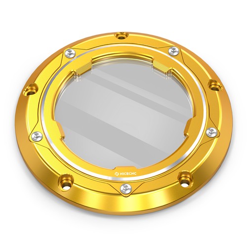 Transparent Clutch Derby Cover For Harley Dyna Super Glide Screamin Eagle FXDSE - Bild 11 von 25