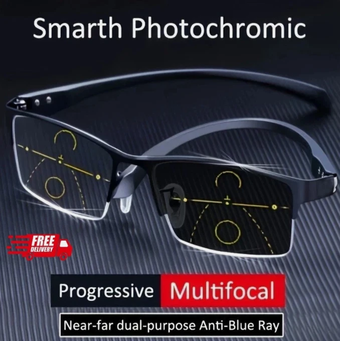 German Intelligent Color Progressive Auto Focus Reading Glasses See More Clearly