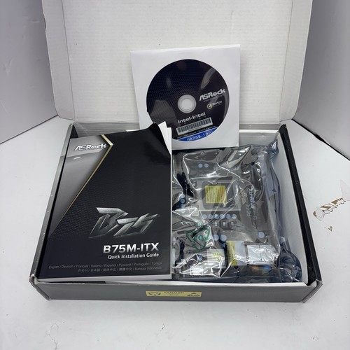 ASRock B75M-ITX Intel B75 Mini ITX Motherboard LGA1155 DDR3 for PC Desktop Build - Afbeelding 14 van 19