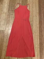 Coral Reformation Midi Dress Size 0 - Excellent Condition