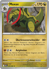 Maxax / Pokémon Karte / Deutsch / Schwarze Blitze / 070/086 / BLK 070 / Pokeball