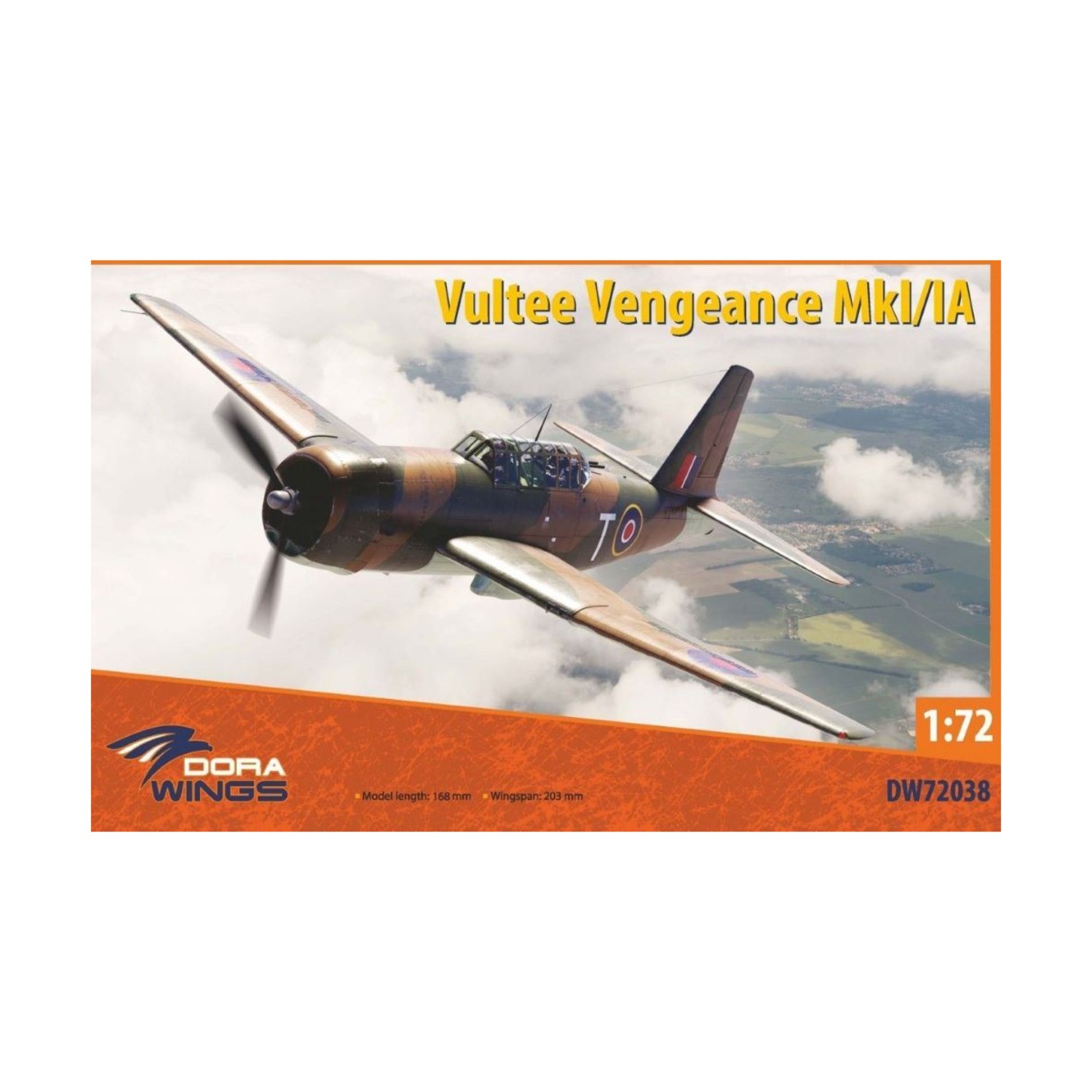 Dora Wings Historical Model 1:72 Vultee Vengeance Mk I/IA New