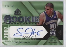2007-08 SP Game Used Rookie Exclusives Auto /100 Spencer Hawes #RE-SH Auto RC