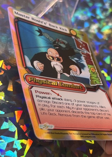 2003 DBZ Master Roshi's Back Kick #CA30 Limited Foil Promo Rare LP - Picture 2 of 3