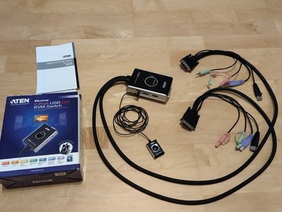 ATEN CS682 2-Port-KVM-Switch für DVI mit USB 2.0 und Audio-Umschaltung