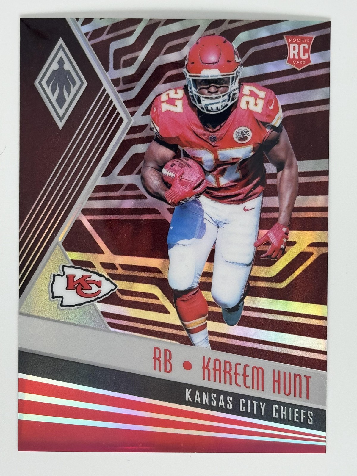 2017 Panini Phoenix Red #/299 #116 Kareem Hunt Kansas City Chiefs Rookie