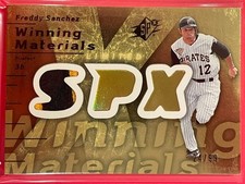 2007 SPx Freddy Sanchez Winning Materials Limited Gold Patch /99 #WM-FS Baseball