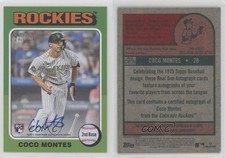 2024 Topps Heritage High Number Real One Coco Montes #ROA-CMON Rookie Auto RC