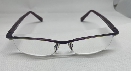 Alain Mikli Paris Hand Made Eyeglasses A0542-16 Purple Green 52/17/130 Half Rim - Picture 1 of 8