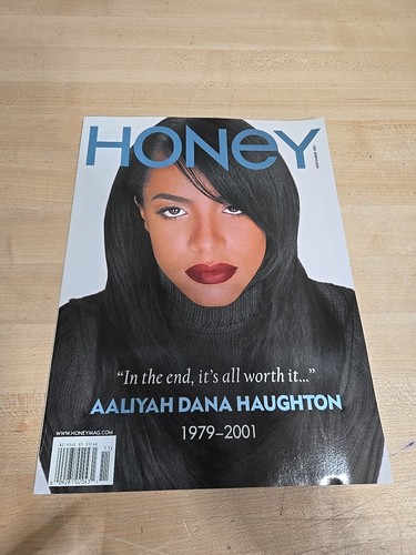 Vintage Aaliyah Honey Magazine In Memoriam RIP November 2001 Obituary Tribute