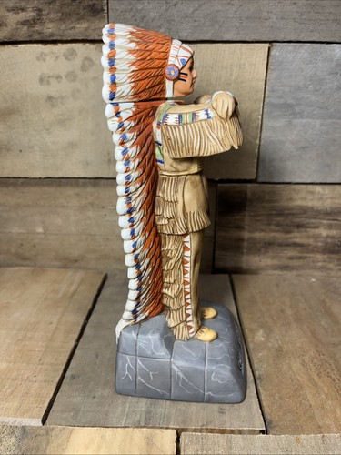 Old Commonwealth University Illinois Chief Illini #3 decanter whisky Illiniwek - Foto 13 di 23