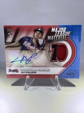 CRISTIAN PACHE Topps League Materials # MLMA-CP GU auto /25 card RC 2021 Braves