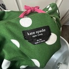 Kate Spade Pajama Set Green White Polka Dots Pink Piping Cute Preppy Size Medium — photo 6