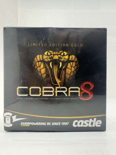 Castle Cobra 8 25.2V ESC w/ 1515-2200Kv V2 Brushless Motor Limited Edition Gold - Picture 2 of 6