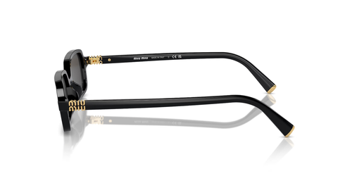 MIU MIU MU 11ZS 16K5S0 Black Grey Women's 51 mm Sunglasses - Picture 5 of 5