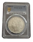 1880-O $1 Morgan Silver Dollar Coin PCGS AU Details Graded AU58, Gold Shield!!!