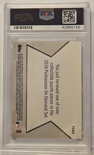 2018 On Demand #PSM5 Postseason A.Judge/C.Yelich PSA 10 GEM MINT POP5 - Picture 2 of 2