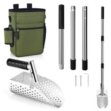 Metal Detector Scoop  Multifunctional Metal Detecting Waist Pouch,Long Handl...