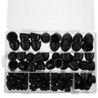  145-teiliges schwarzes Sechskantmuttern-Abdeckungsset, Schutzkappen, Schrauben,