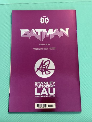 2023 Batman Vol. 3 #134E Artgerm Incentive Foil Variant 1:50 - Picture 6 of 10