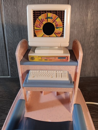 Barbie Talk With Me Computer Desk 1997 ~ MATTEL~ No CD - Picture 2 of 9
