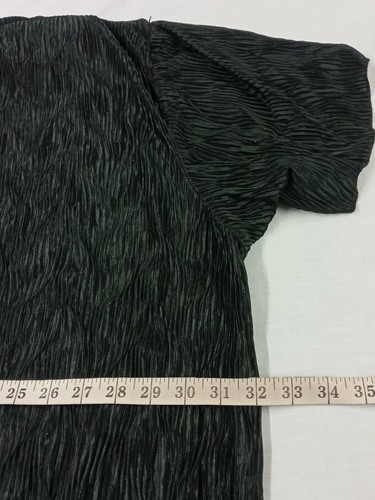 Praise Hymn XL schwarz Crinkle Rundhals Stretch Kurzarm plus Top - Bild 7 von 7