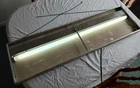 Vintage DUALITE Lighted Hanging Retail Electric Sign Frame Box 14x48 Radio Tire