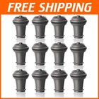 Gray Rubber Wine Saver Stoppers, Set of 12