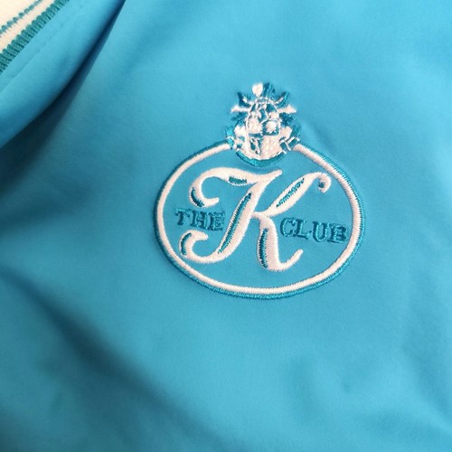 Jersey MASTERS GOLF FASHION Talla 14 Azul Blanco Ribete K Club Logo Bolsillos - Imagen 17 de 24