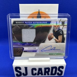 2023 Panini Zenith - Rookie Patch Autographs Aidan O'Connell #111 /299 (AU, MEM)