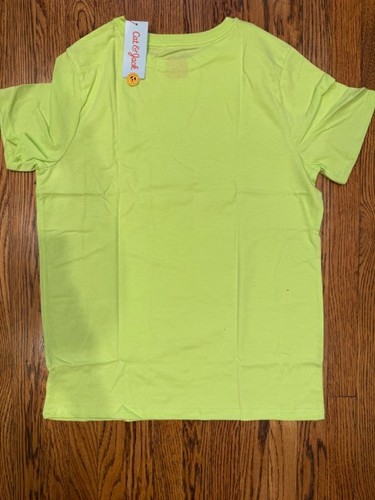 Cat and Jack T-Shirt Short Sleeve Neon Green Boys XL 14 Husky - Picture 5 of 5