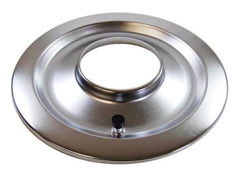 RACING POWER CO-PACKAGED 14In Flat Air Cleaner B ase Chrome R2148B - Picture 1 of 2