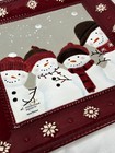 St. Nicholas Square Four Snowman Warm Wishes Christmas Platter